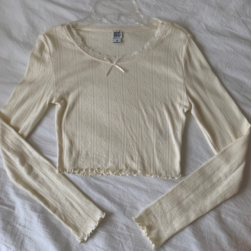 SOLD urban outfitters BDG white crop top